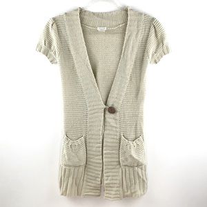 MAURICES | 🍨 One-Button Cap Sleeves Cardigan Sweater